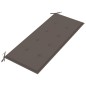 vidaXL Panca da Giardino 3 Posti con Cuscino 150cm Grigia in Eucalipto vidaXL Panca da Giardino 3 Posti con Cuscino 150cm Grigia in Eucalipto