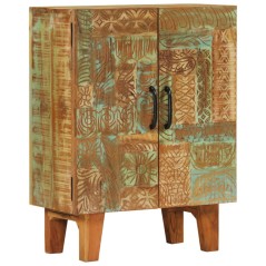 vidaXL Credenza Intagliata a Mano 55x30x75 cm Legno Massello Recupero