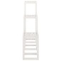 vidaXL Set Supporti per Piante 3 pz Bianco in Legno Massello di Pino vidaXL Set Supporti per Piante 3 pz Bianco in Legno Massello di Pino