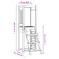 vidaXL Set da Gioco da Esterno 53x46,5x169cm Legno Massello di Douglas