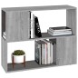 vidaXL Libreria/Divisorio Grigio Sonoma 80x24x63 cm vidaXL Libreria/Divisorio Grigio Sonoma 80x24x63 cm