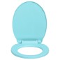 vidaXL Tavoletta WC a Chiusura Ammortizzata Verde Ovale