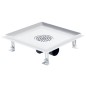 vidaXL Scarico Doccia 2-in-1 Copertura a Piastrella 28x28cm in Acciaio