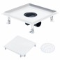 vidaXL Scarico Doccia 2-in-1 Copertura a Piastrella 28x28cm in Acciaio