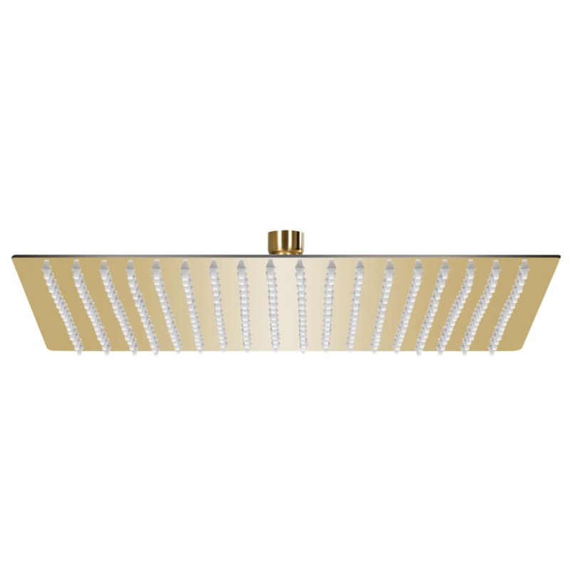 vidaXL Testa Doccia a Pioggia in Acciaio Inox 50x50 cm Quadrata Oro vidaXL Testa Doccia a Pioggia in Acciaio Inox 50x50 cm Quadrata Oro
