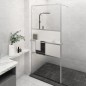vidaXL Parete Doccia con Mensola Cromo 90x195cm Vetro ESG e Alluminio vidaXL Parete Doccia con Mensola Cromo 90x195cm Vetro ESG e Alluminio
