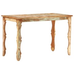 vidaXL Tavolo da Pranzo 120x60x76 cm in Legno Massello di Recupero