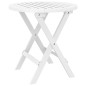 vidaXL Tavolo da Giardino Pieghevole Bianco Ø 46 cm Massello di Acacia vidaXL Tavolo da Giardino Pieghevole Bianco Ø 46 cm Massello di Acacia