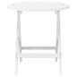 vidaXL Tavolo da Giardino Pieghevole Bianco Ø 46 cm Massello di Acacia vidaXL Tavolo da Giardino Pieghevole Bianco Ø 46 cm Massello di Acacia
