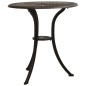 vidaXL Tavolo da Giardino Bronzo 62x62x65 cm in Alluminio Pressofuso