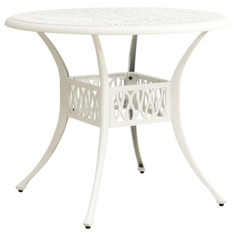 vidaXL Tavolo da Giardino Bianco 90x90x74 cm in Alluminio Pressofuso vidaXL Tavolo da Giardino Bianco 90x90x74 cm in Alluminio Pressofuso