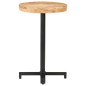 vidaXL Tavolino da Bistrot Rotondo Ø50x75 cm in Legno di Mango Grezzo vidaXL Tavolino da Bistrot Rotondo Ø50x75 cm in Legno di Mango Grezzo