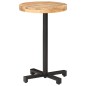 vidaXL Tavolino da Bistrot Rotondo Ø50x75 cm in Legno di Mango Grezzo vidaXL Tavolino da Bistrot Rotondo Ø50x75 cm in Legno di Mango Grezzo