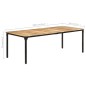 vidaXL Tavolo da Pranzo 220x100x76 cm in Legno di Mango Grezzo vidaXL Tavolo da Pranzo 220x100x76 cm in Legno di Mango Grezzo