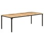 vidaXL Tavolo da Pranzo 220x100x76 cm in Legno di Mango Grezzo vidaXL Tavolo da Pranzo 220x100x76 cm in Legno di Mango Grezzo