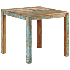 vidaXL Tavolo da Pranzo 82x80x76 cm in Legno Massello di Recupero 