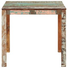 vidaXL Tavolo da Pranzo 82x80x76 cm in Legno Massello di Recupero 