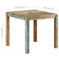 vidaXL Tavolo da Pranzo 82x80x76 cm in Legno Massello di Recupero vidaXL Tavolo da Pranzo 82x80x76 cm in Legno Massello di Recupero
