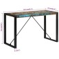 vidaXL Tavolo da Pranzo 120x55x76 cm in Legno Massello di Recupero vidaXL Tavolo da Pranzo 120x55x76 cm in Legno Massello di Recupero
