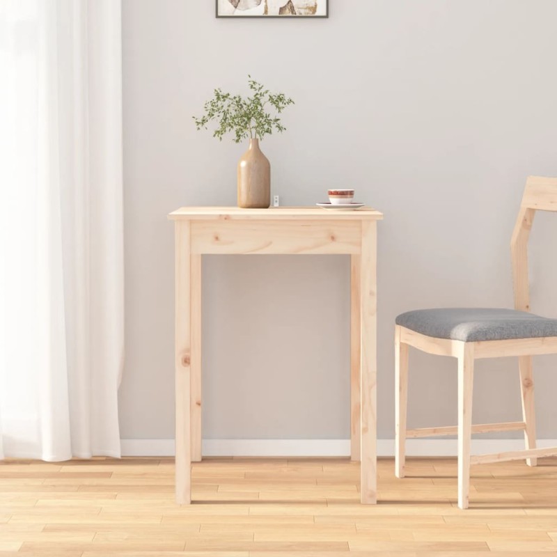 vidaXL Tavolo da Pranzo 55x55x75 cm in Legno Massello di Pino vidaXL Tavolo da Pranzo 55x55x75 cm in Legno Massello di Pino