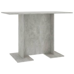vidaXL Tavolo da Pranzo Grigio Cemento 110x60x75 cm Legno Multistrato
