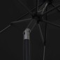 vidaXL Ombrellone con Luci a LED e Palo Alluminio 300 cm Nero vidaXL Ombrellone con Luci a LED e Palo Alluminio 300 cm Nero
