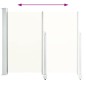 vidaXL Tenda da Sole Laterale Retrattile 120 x 300 cm Crema vidaXL Tenda da Sole Laterale Retrattile 120 x 300 cm Crema
