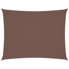 vidaXL Parasole a Vela in Tessuto Oxford Rettangolare 2x3 m Marrone