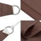 vidaXL Parasole a Vela in Tessuto Oxford Rettangolare 2x3 m Marrone vidaXL Parasole a Vela in Tessuto Oxford Rettangolare 2x3 m Marrone