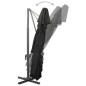 vidaXL Ombrellone a Sbalzo con Doppia Copertura 400x300 cm Nero