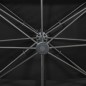vidaXL Ombrellone a Sbalzo con Doppia Copertura 400x300 cm Nero