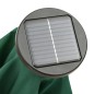 vidaXL Ombrellone da Giardino con Luci LED Verde 200x211 cm Alluminio vidaXL Ombrellone da Giardino con Luci LED Verde 200x211 cm Alluminio