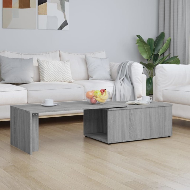 Tavolino da Salotto Grigio Sonoma 150x50x35cm Legno Multistrato Tavolino da Salotto Grigio Sonoma 150x50x35cm Legno Multistrato