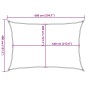 vidaXL Vela Parasole 160 g/m² Verde Chiaro 4x6 m in HDPE