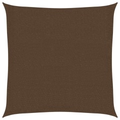vidaXL Vela Parasole 160 g/m² Marrone 3x3 m in HDPE