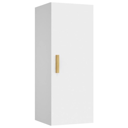 Armadietto a Muro Bianco 34,5x34x90 cm in Legno Multistrato