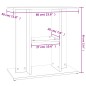 vidaXL Supporto per Acquario 60x30x60 cm in Legno Multistrato Nero vidaXL Supporto per Acquario 60x30x60 cm in Legno Multistrato Nero