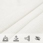 vidaXL Vela Parasole 160 g/m² Bianca 6x6x6 m in HDPE vidaXL Vela Parasole 160 g/m² Bianca 6x6x6 m in HDPE