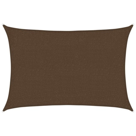 vidaXL Vela Parasole 160 g/m² Marrone 2x2,5 m in HDPE  
