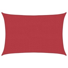 vidaXL Vela Parasole 160 g/m² Rossa 2,5x4 m in HDPE