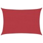 vidaXL Vela Parasole 160 g/m² Rossa 2,5x4 m in HDPE