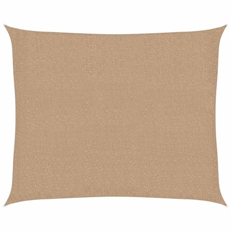vidaXL Vela Parasole 160 g/m² Tortora 2,5x3 m in HDPE
