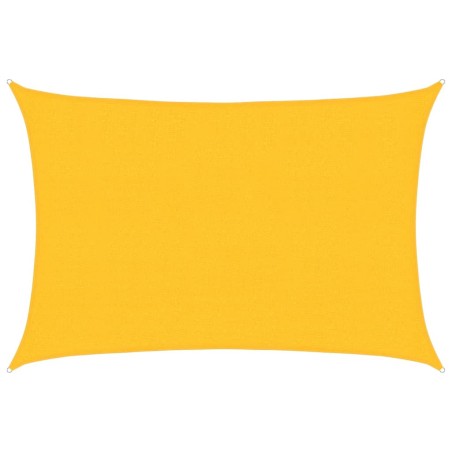 vidaXL Vela Parasole 160 g/m² Gialla 2,5x3,5 m in HDPE