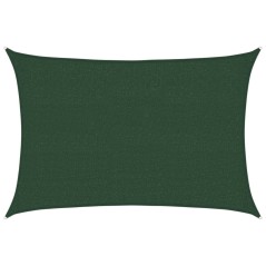 vidaXL Vela Parasole 160 g/m² Verde Scuro 2,5x3,5 m in HDPE