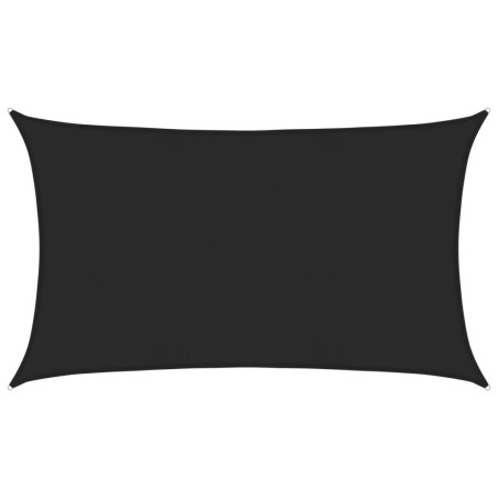 vidaXL Vela Parasole 160 g/m² Nera 5x8 m in HDPE