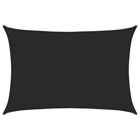 vidaXL Vela Parasole 160 g/m² Nera 2x3 m in HDPE