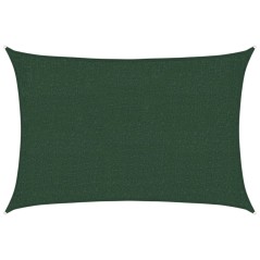 vidaXL Vela Parasole 160 g/m² Verde Scuro 2x3 m in HDPE