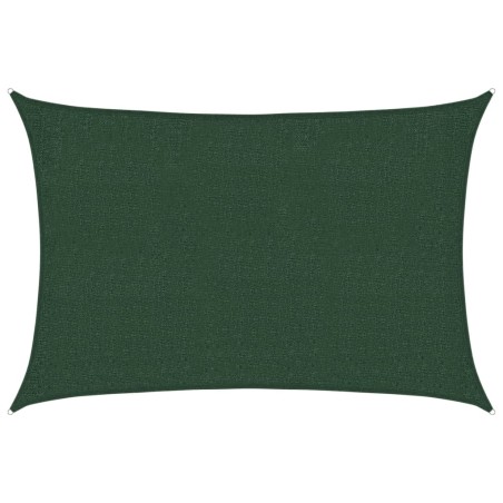 vidaXL Vela Parasole 160 g/m² Verde Scuro 2x3 m in HDPE