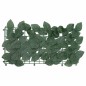 vidaXL Paravento da Balcone con Foglie Verde Scuro 600x150 cm