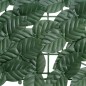 vidaXL Paravento da Balcone con Foglie Verde Scuro 600x150 cm